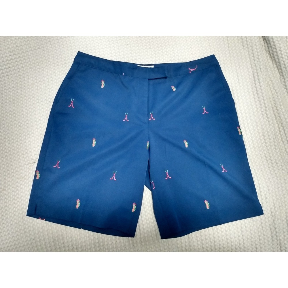 Coral bay golf mens shorts dark blue golf motives size 16